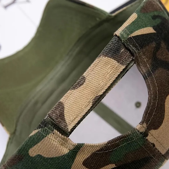 Camouflage Print Baseball Cap Hat - Picture 4 of 5